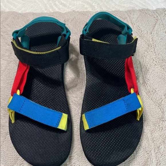 Teva Other - Teva Colorblock Strappy Sandals Men’s 9 Women’s 11 | Outdoor Hiking Water Shoes